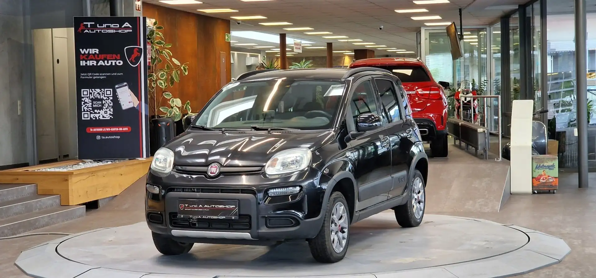 Fiat Panda TwinAir Turbo 85 4x4 Wild 1-Hand *Style-Paket*Teil Schwarz - 1