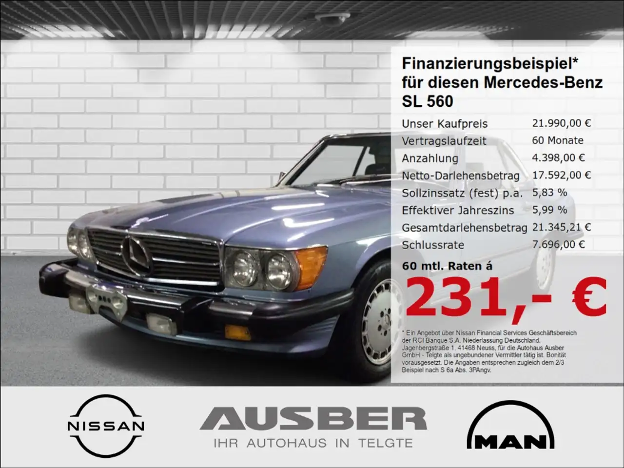 Mercedes-Benz SL 560 Roadster, foto 1