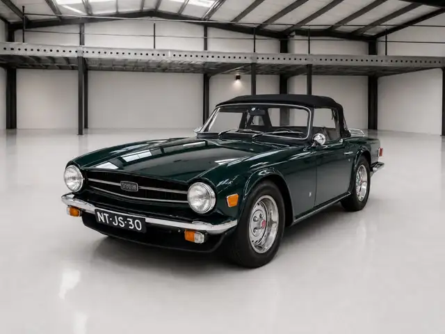 Triumph TR6 met overdrive) Soft Top