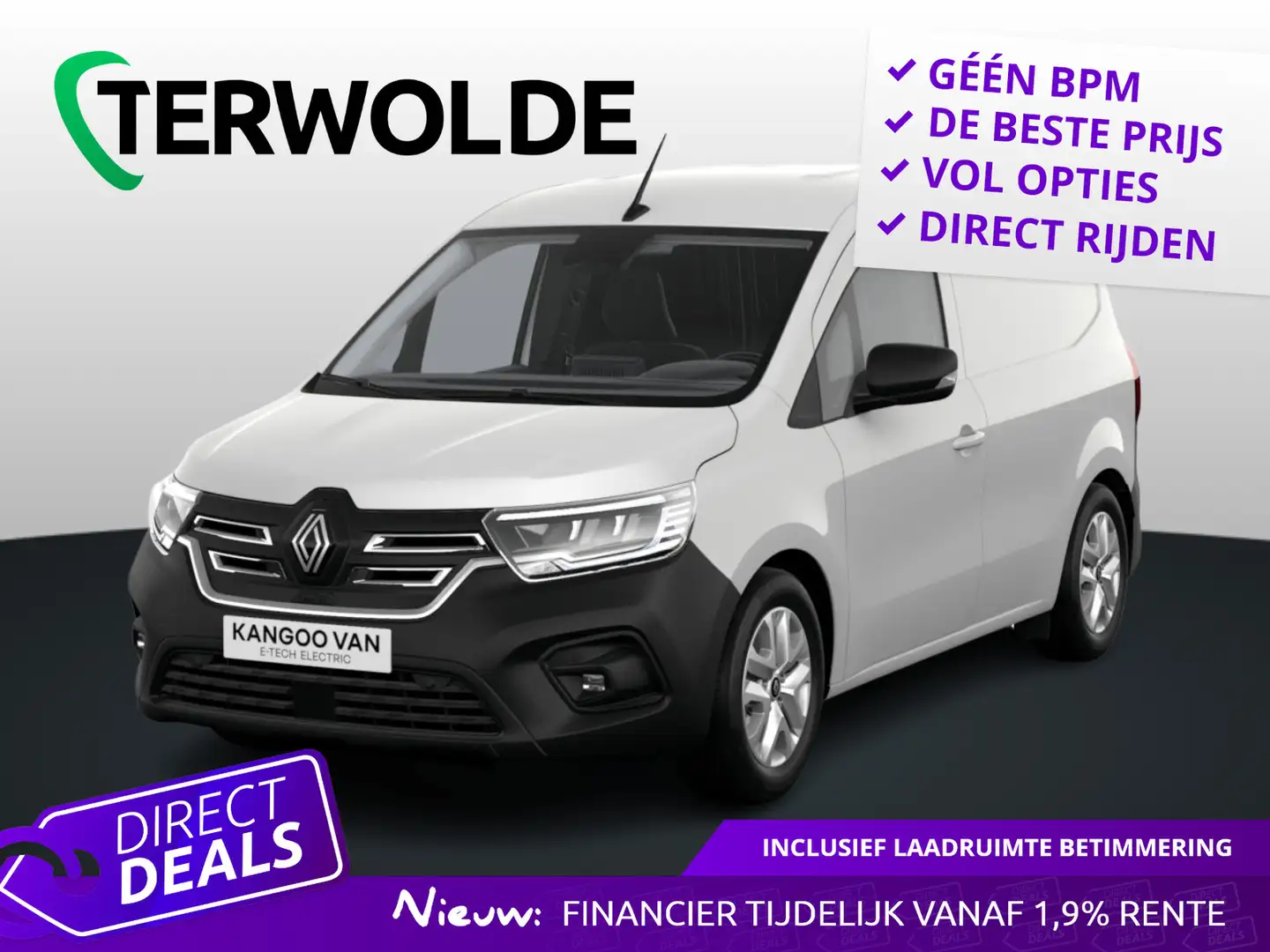 Renault Kangoo Advance | Cruise control en snelheidsbegrenzer | E Wit - 1