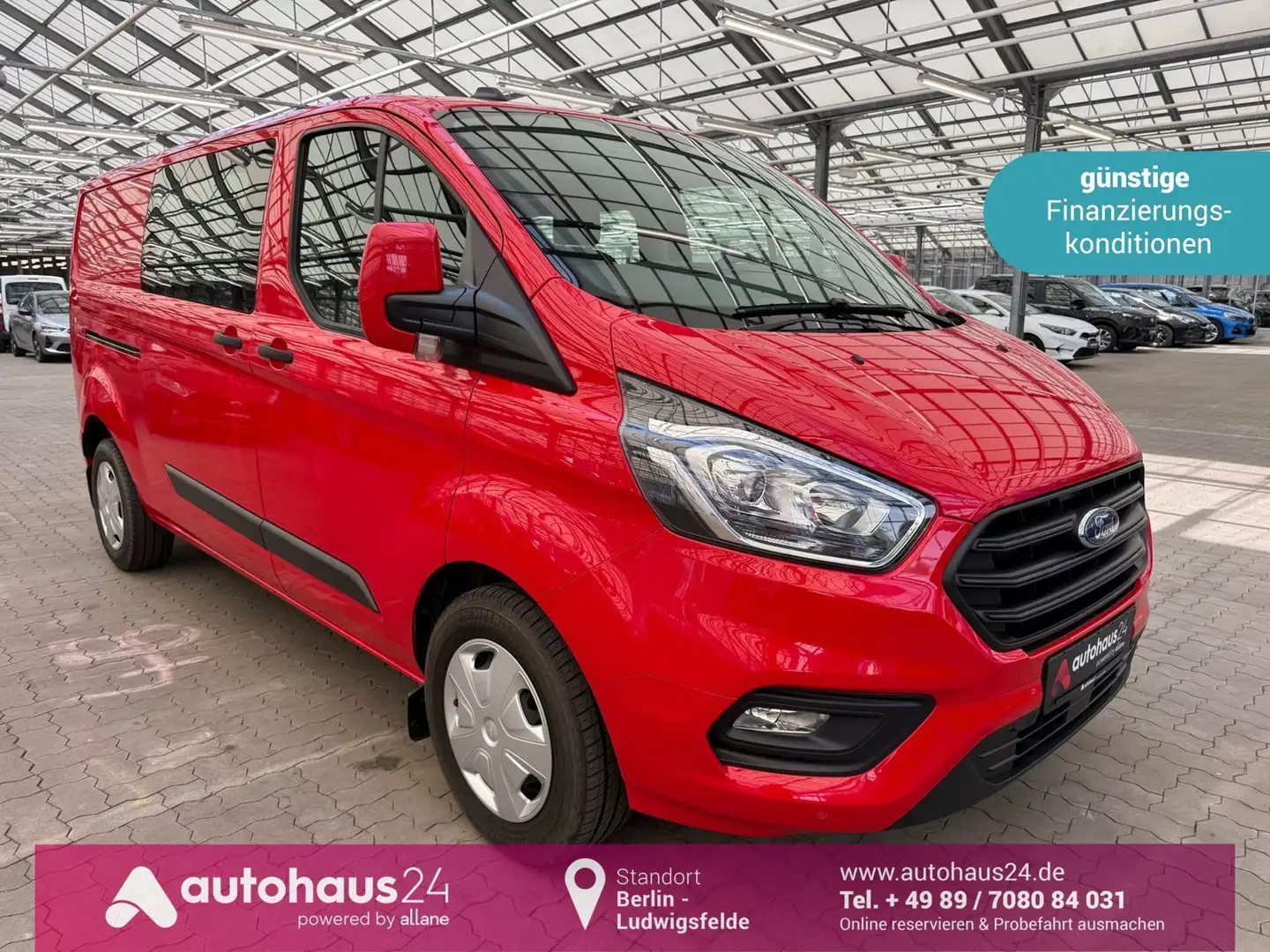 Ford Transit Custom 2.0 TDCi  340 L2 Trend Rood - 1