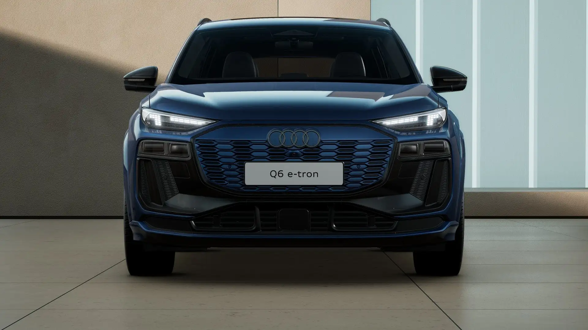Audi Q6 e-tron qu 2xS line edition one Tech pro PANO 21" Blau - 2
