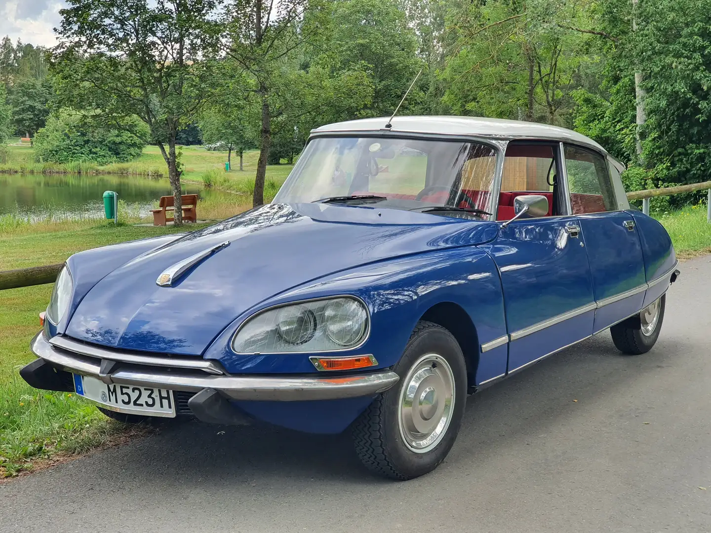Citroen DS DS23 Pallas, TÜV/H-Zulassung, 76tkm, top Azul - 1