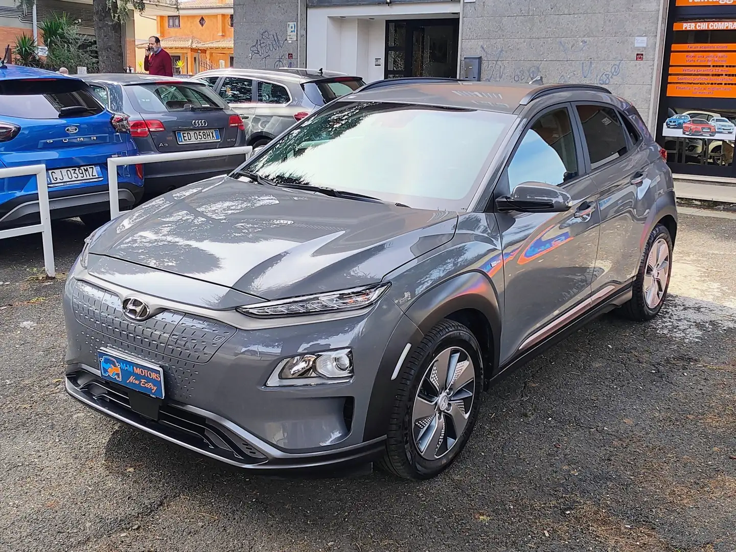 Hyundai KONA Kona Electric I 2018 64 kWh EV Xprime Safety Pack Grigio - 1