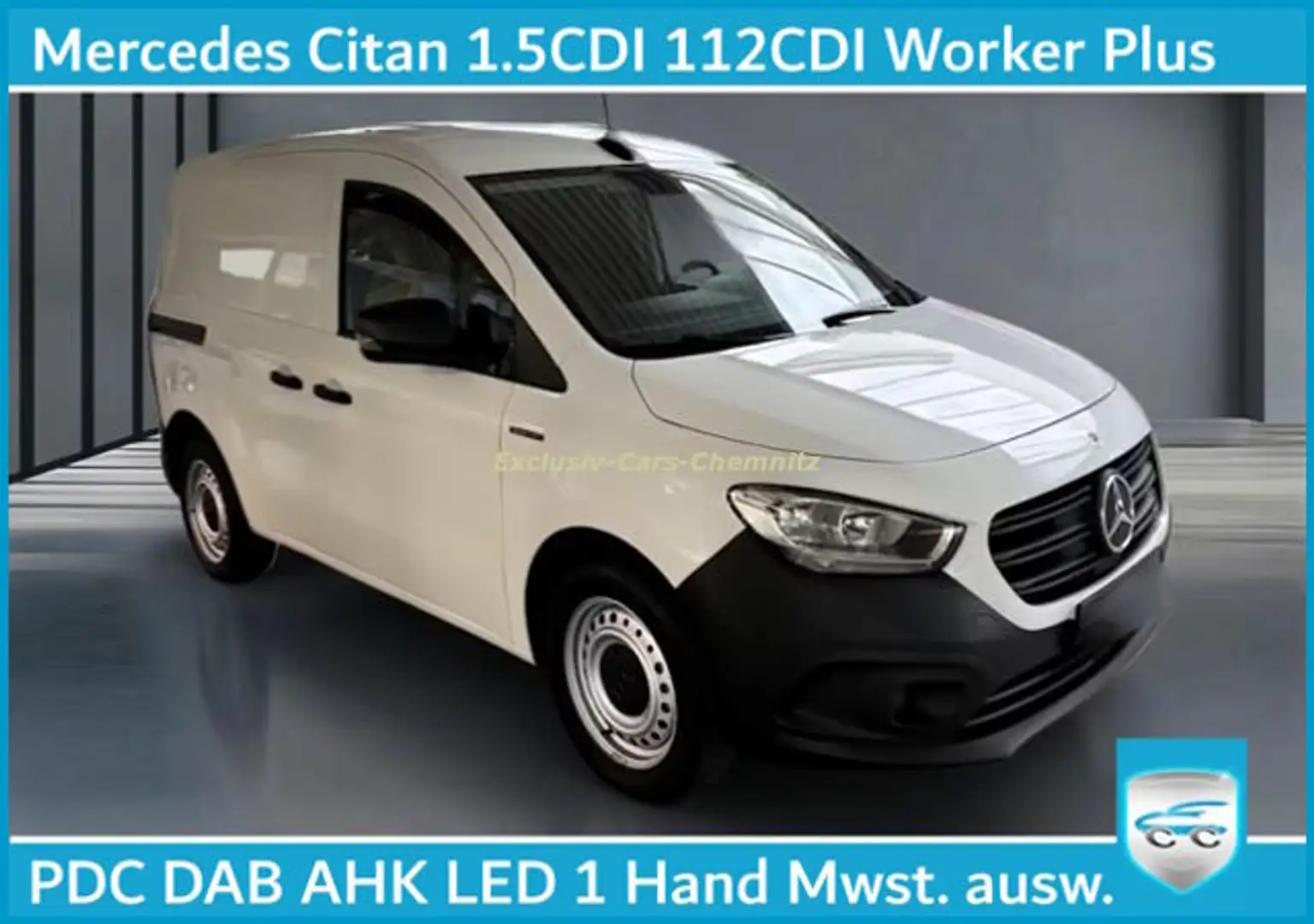 Mercedes-Benz Citan 112CDI Worker Plus Klima PDC Weiß - 1