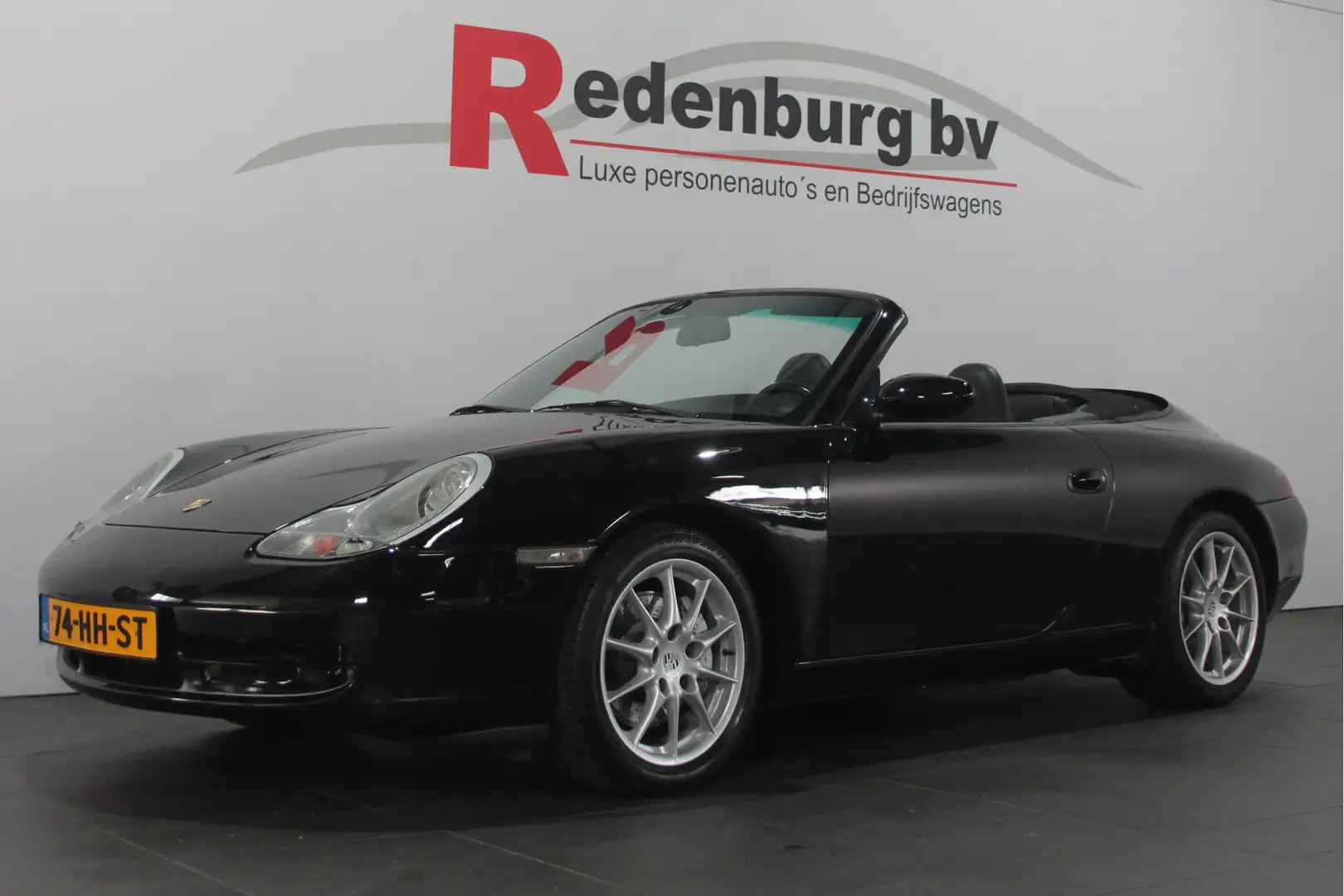 Porsche 996 Cabrio 3.4 Carrera 4 - Hard + soft top - Leder / E Zwart - 1