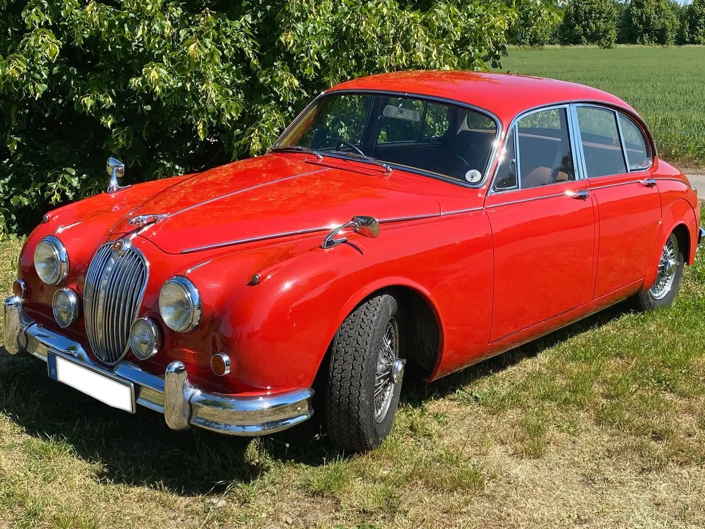 Jaguar MK II MK2, Oldtimer Baujahr 1964 Czerwony - 1