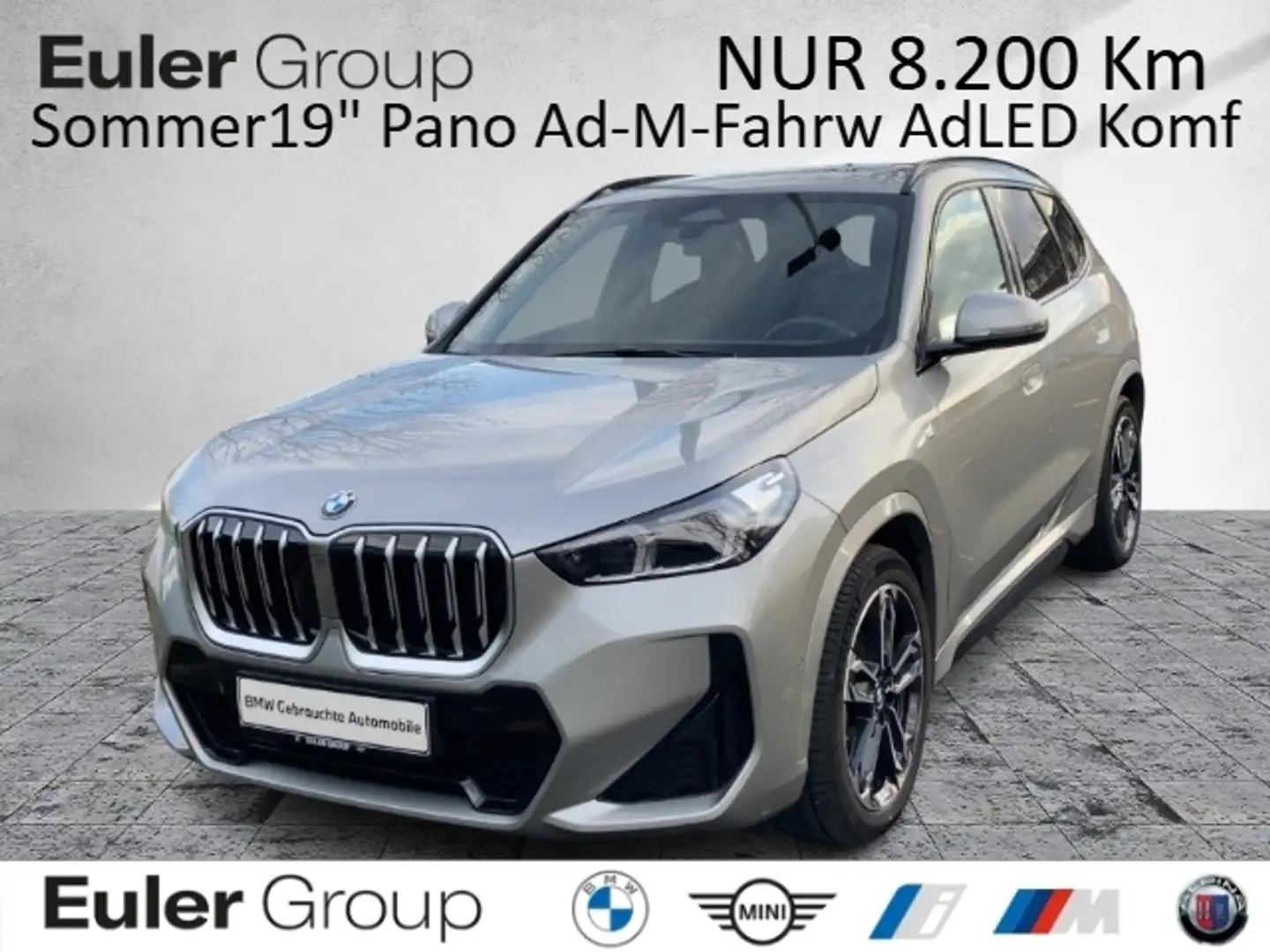 BMW X1 18i M-Sport Sommer19'' Pano Ad-M-Fahrw AdLED Komf Silber - 1