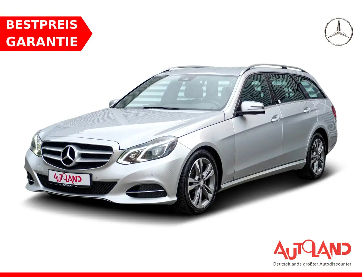Mercedes-Benz E 200 E200 T Avantgarde Aut. LED Navi Leder Keyless Argent - 1
