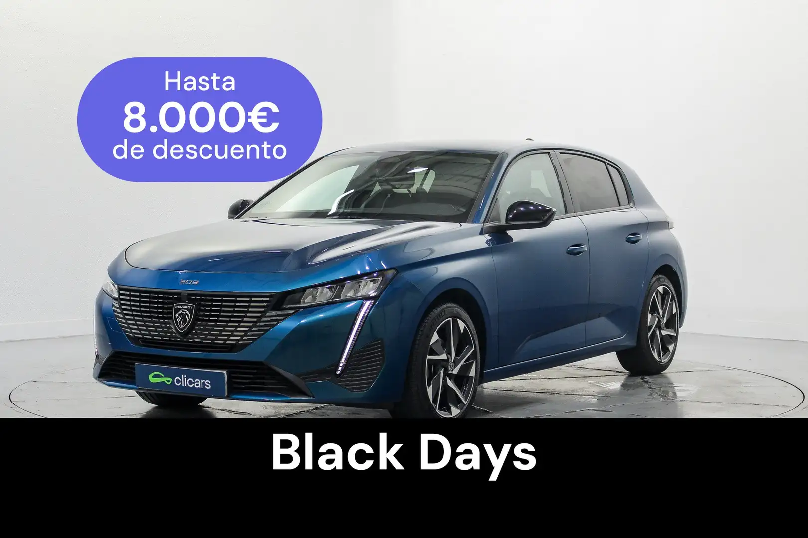 Peugeot 308 1.2 PureTech S&S Allure 130 Bleu - 1