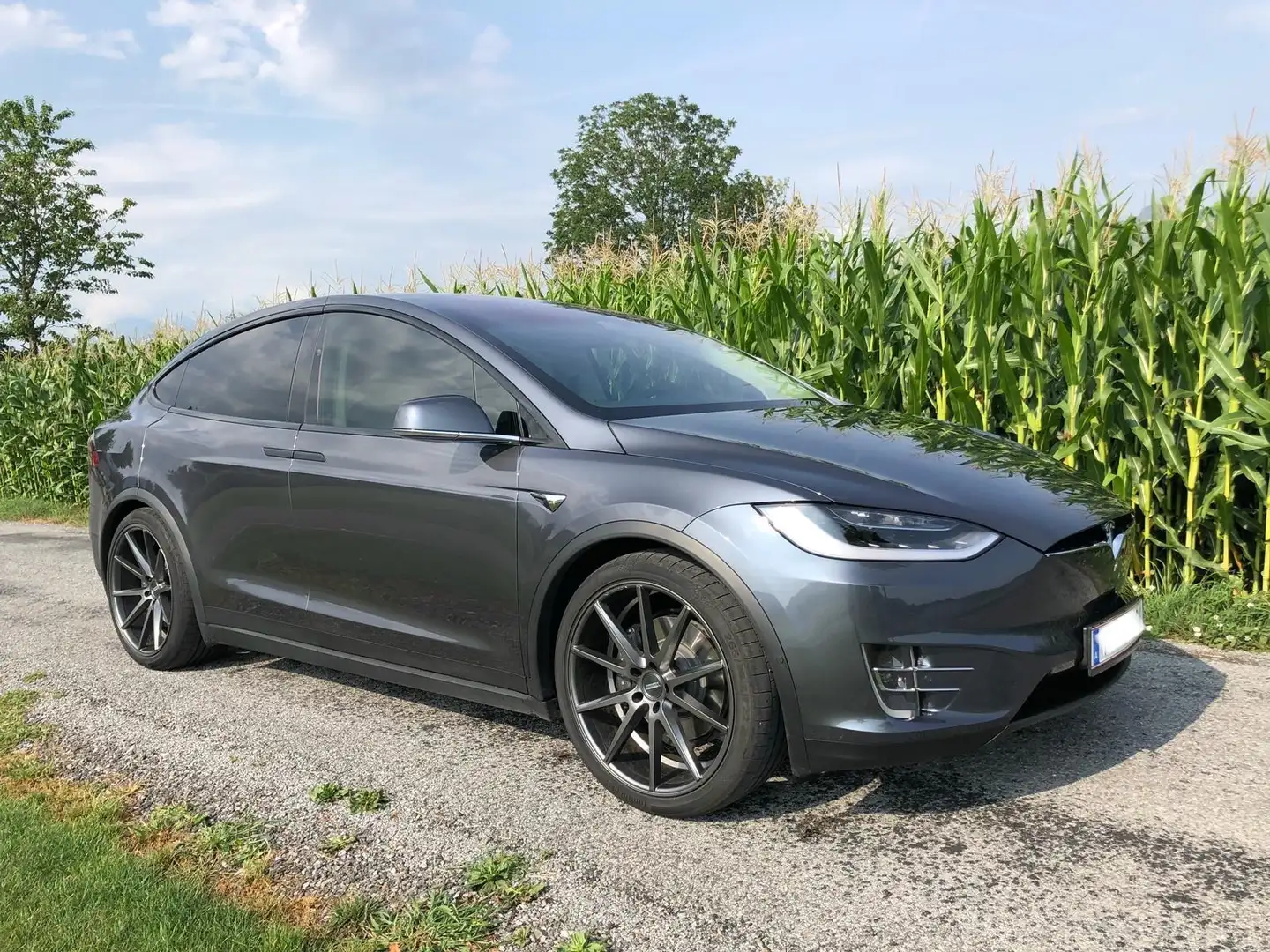Tesla Model X P100D 100kWh (mit Batterie) Grau - 2