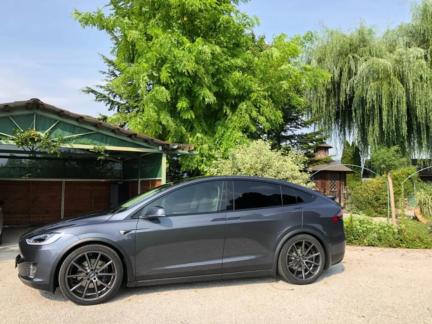 Tesla Model X P100D 100kWh (mit Batterie) Grau - 1