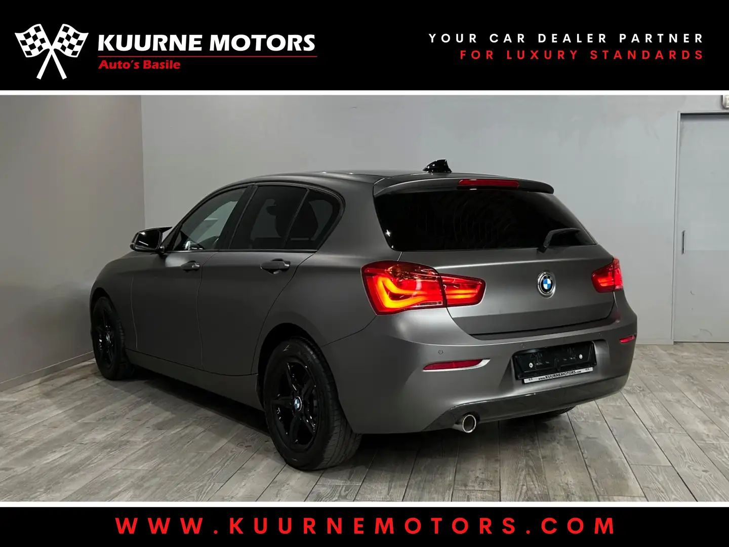 BMW 116 i Hatch Wrap/Alu/Gps/Pdc/Airco/Bt *1j garantie* Gris - 2
