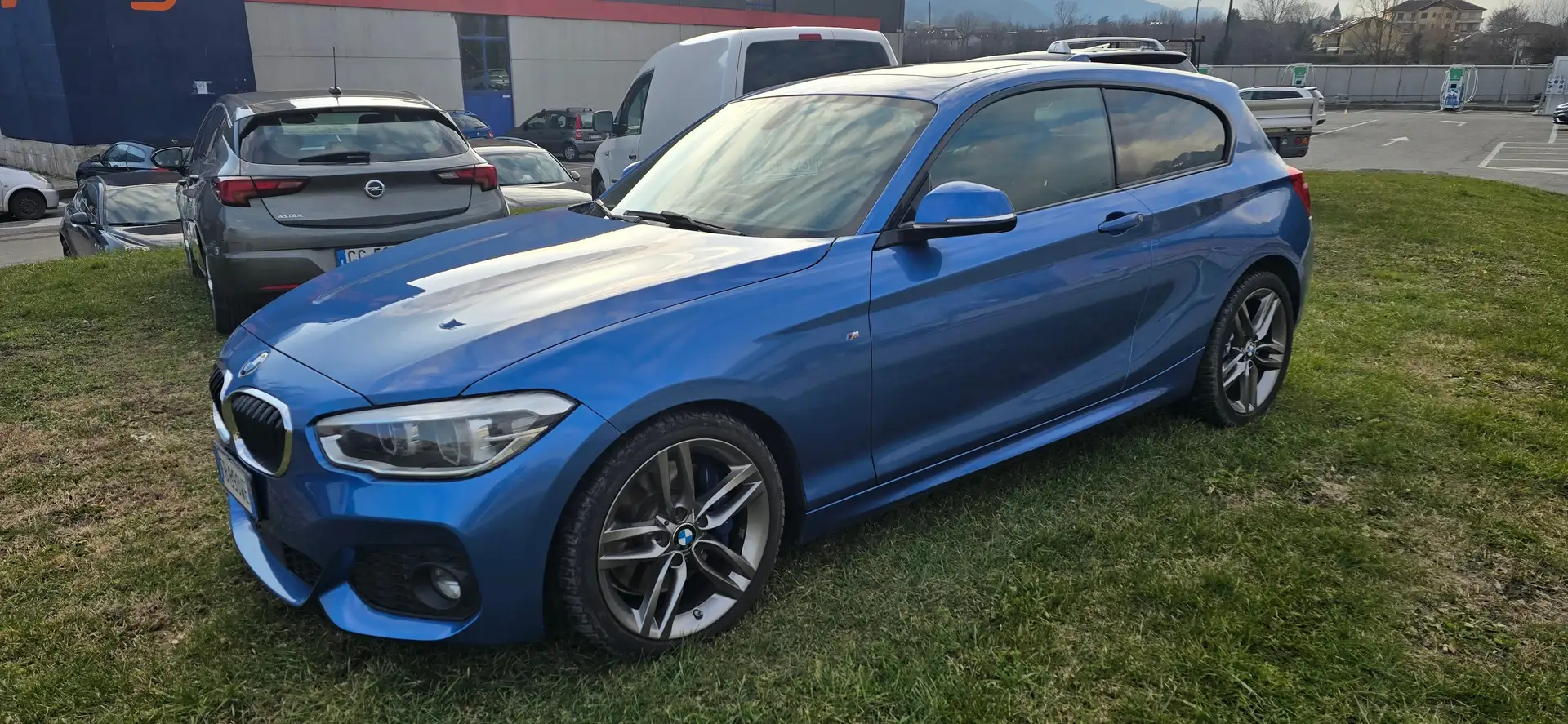 BMW 125 Serie 1 125d Msport 3p auto-TETTO-1 PROPRIETARIA Blau - 1