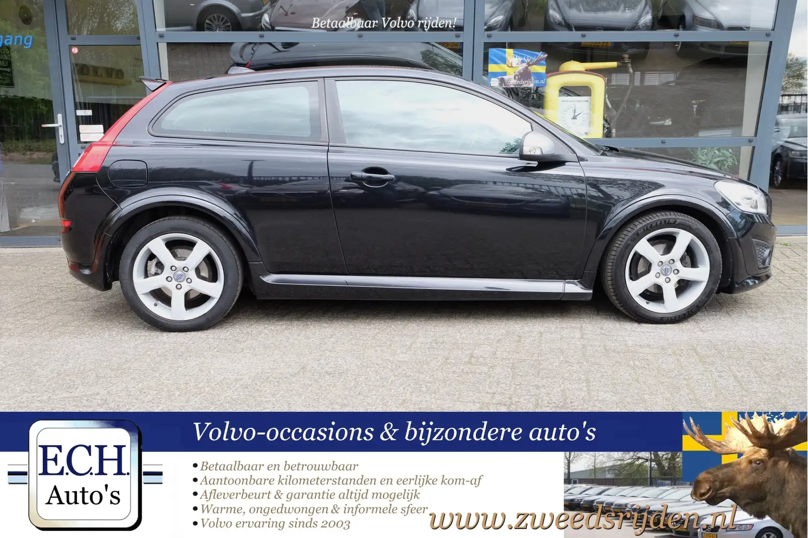 Volvo C30 1.6 D2 R-Edition, 17 inch, Airco, Cruise Control, Fekete - 2