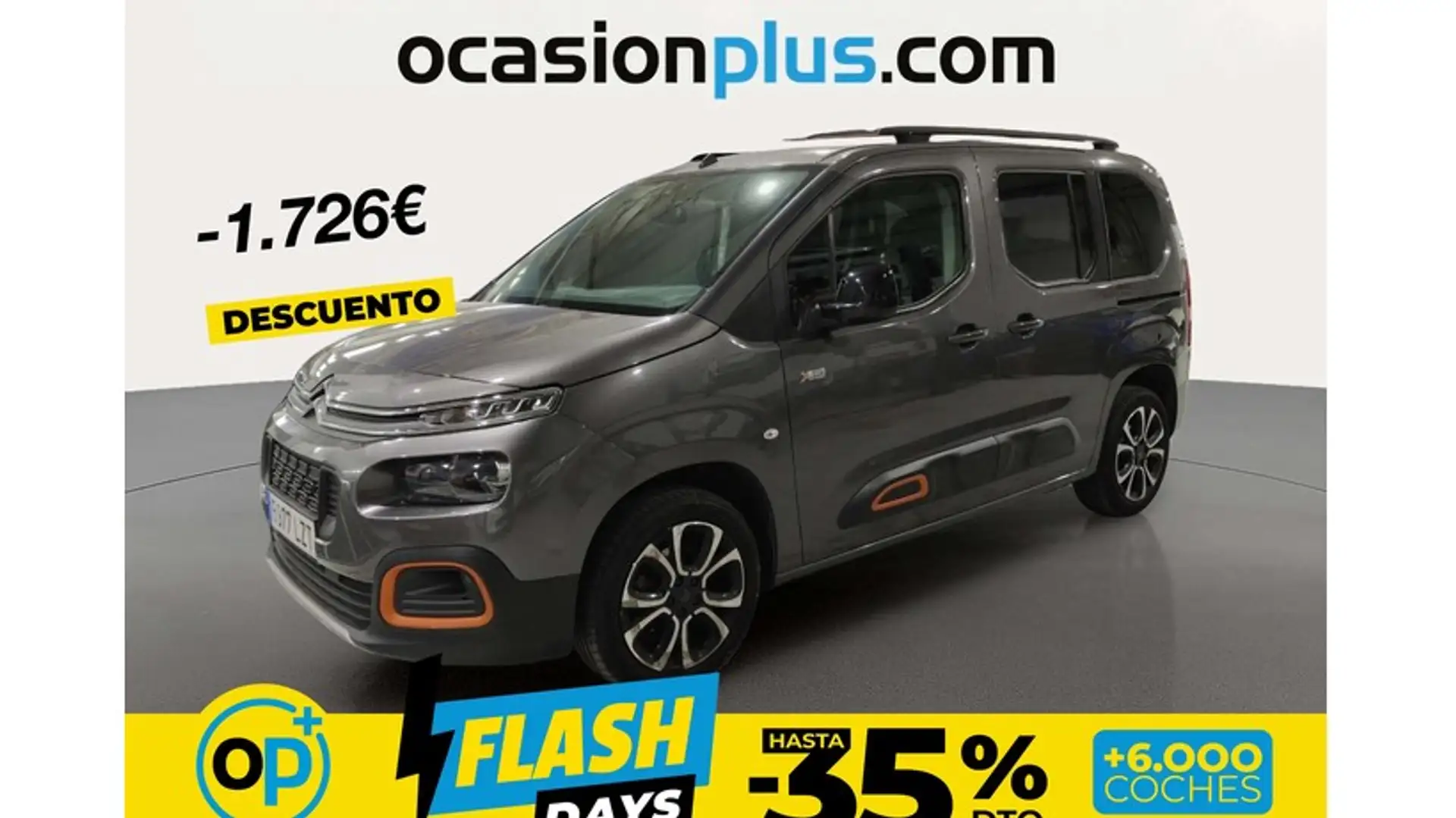 Citroen Berlingo BlueHDi S&S Talla M Shine 100 Gris - 1