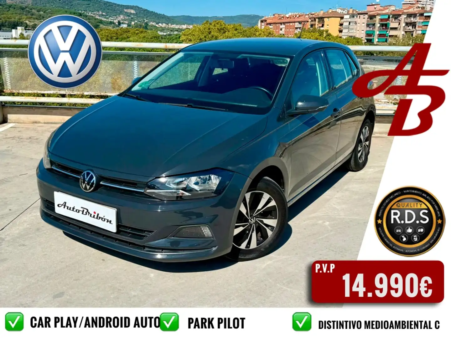Volkswagen Polo 1.0 TSI Advance 70kW Gris - 1