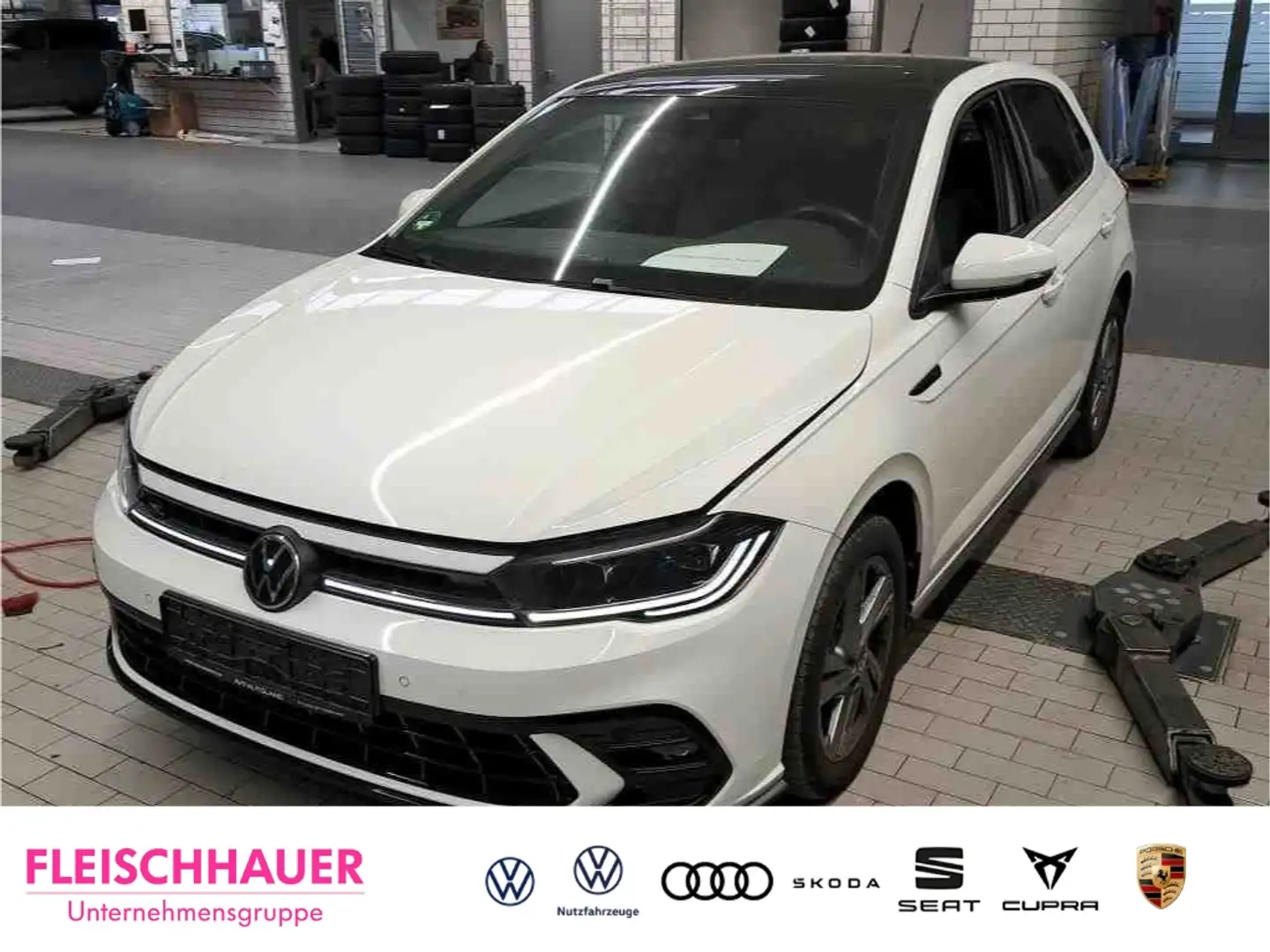 Volkswagen Polo VI R-Line 1.0 TSI DSG Pano Navi Digitales Cockpit Weiß - 1