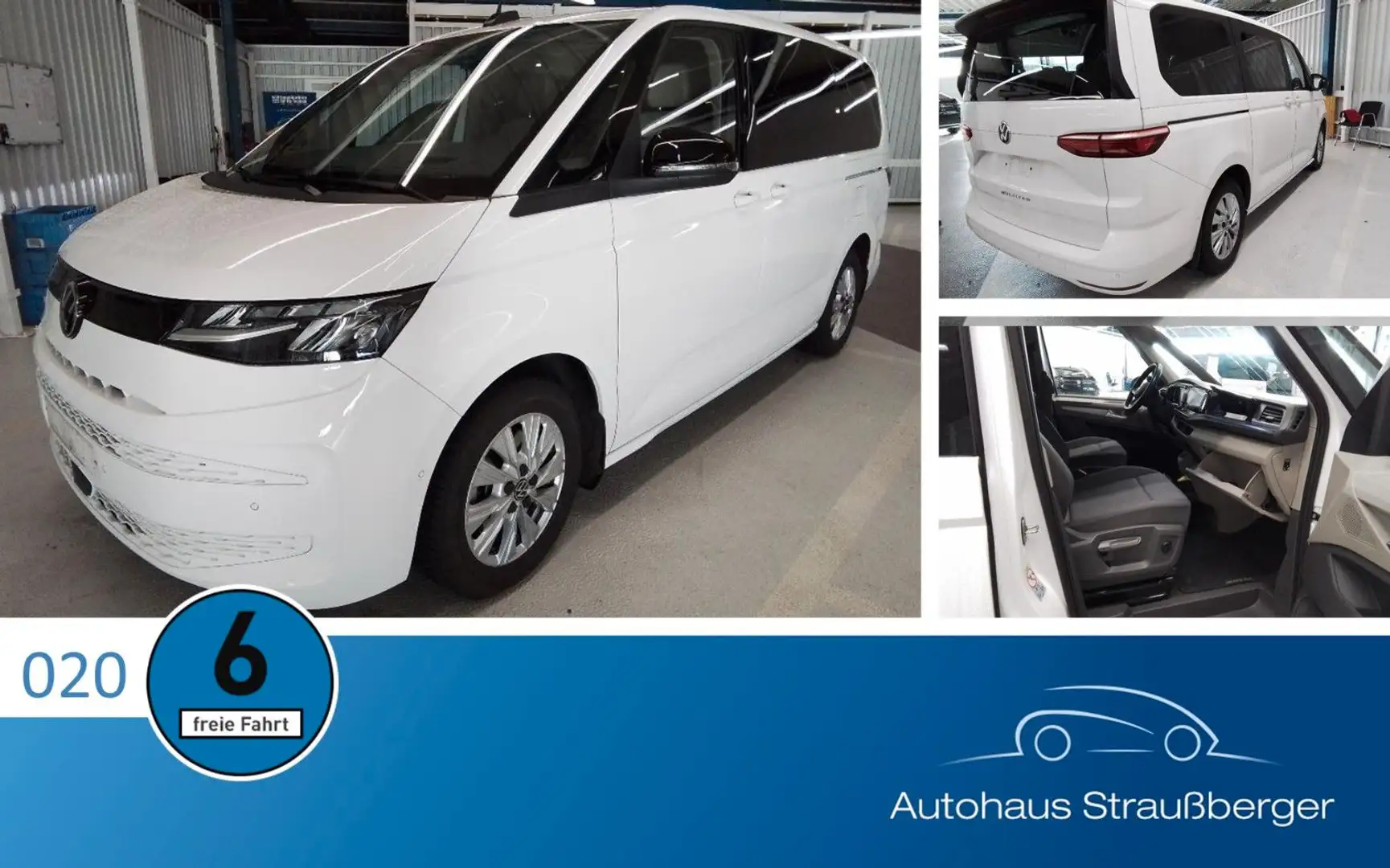 Volkswagen T7 Multivan 2.0 TSI LÜ LED HuD Sthzg Rfk 7-S Blanc - 1