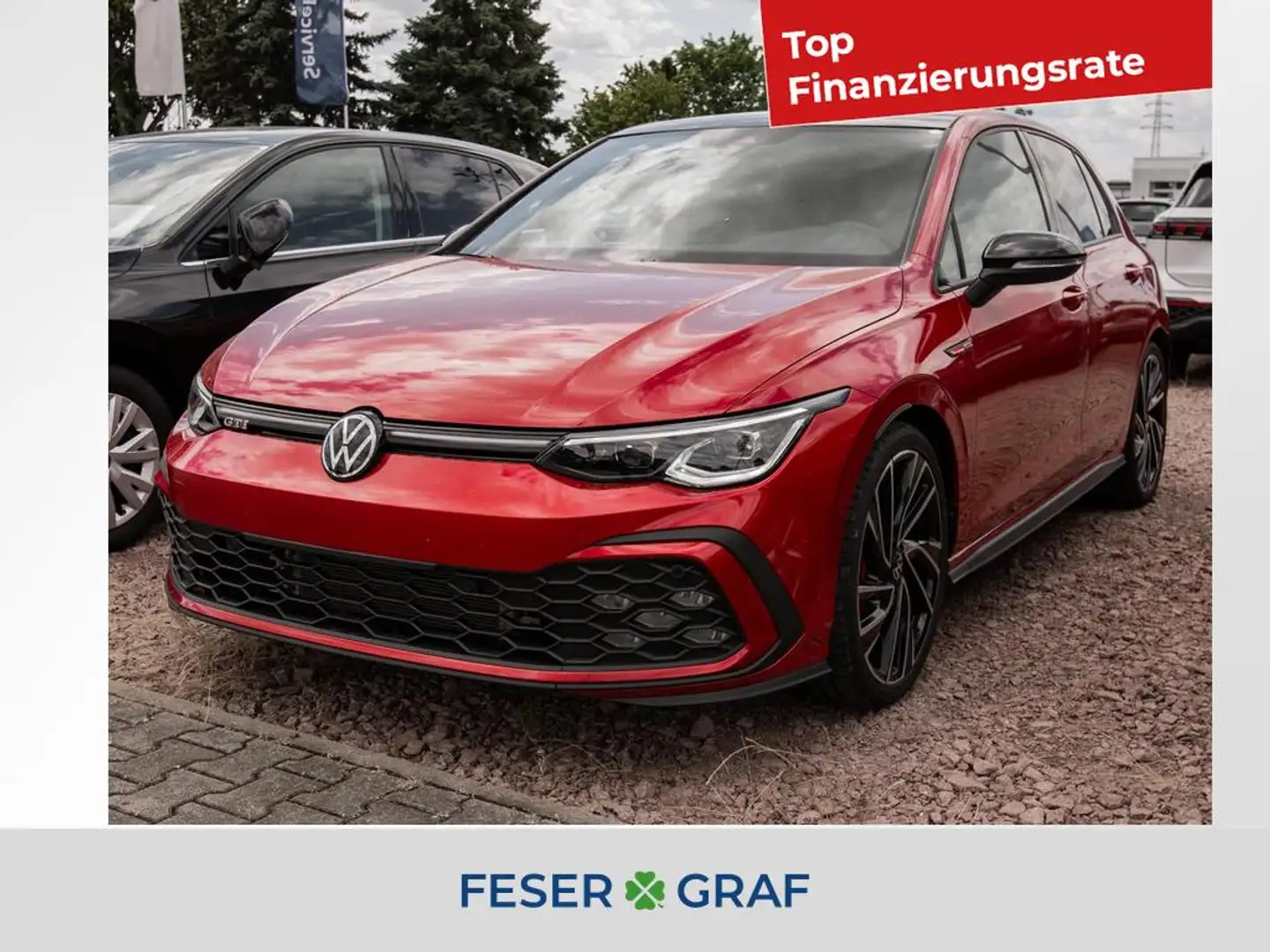 Volkswagen Golf VIII 2.0 GTI DSG/Matrix/ACC/BlackStyle/HarmanKardo Rot - 1