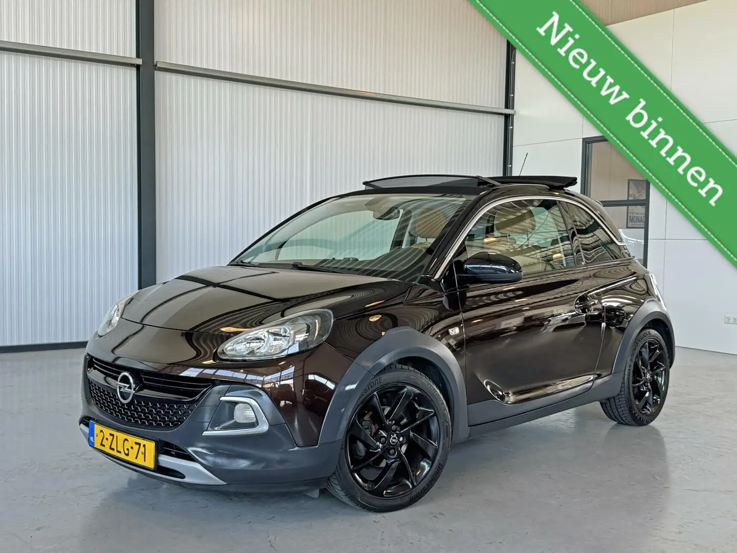 Opel Adam 1.0 Turbo Rocks Favourite|ECC|Cabriodak|Leer| Bruin - 1