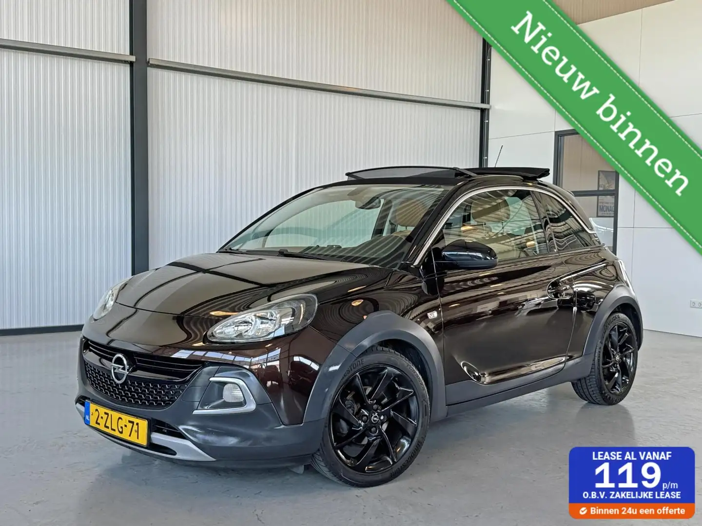 Opel Adam 1.0 Turbo Rocks Favourite|ECC|Cabriodak|Leer| Braun - 1