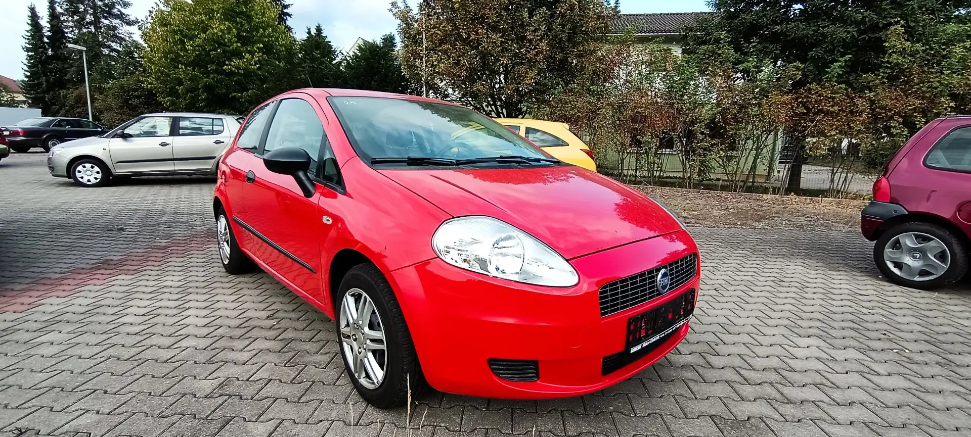 Fiat Grande Punto wenig km/Klima Piros - 1