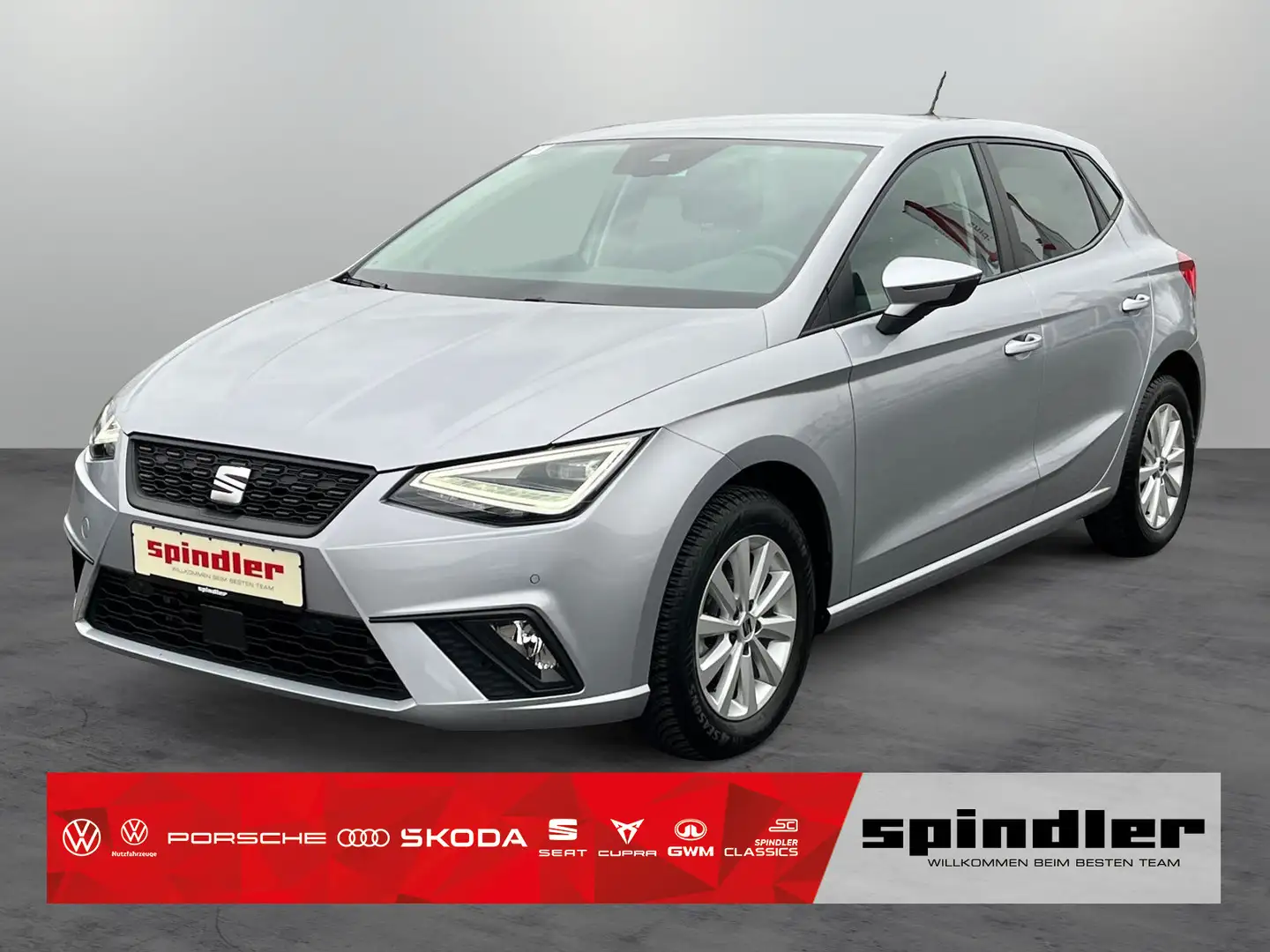 SEAT Ibiza Style 1.0 TSI / SZH, LED, RFK, PDC, Navi Silber - 1