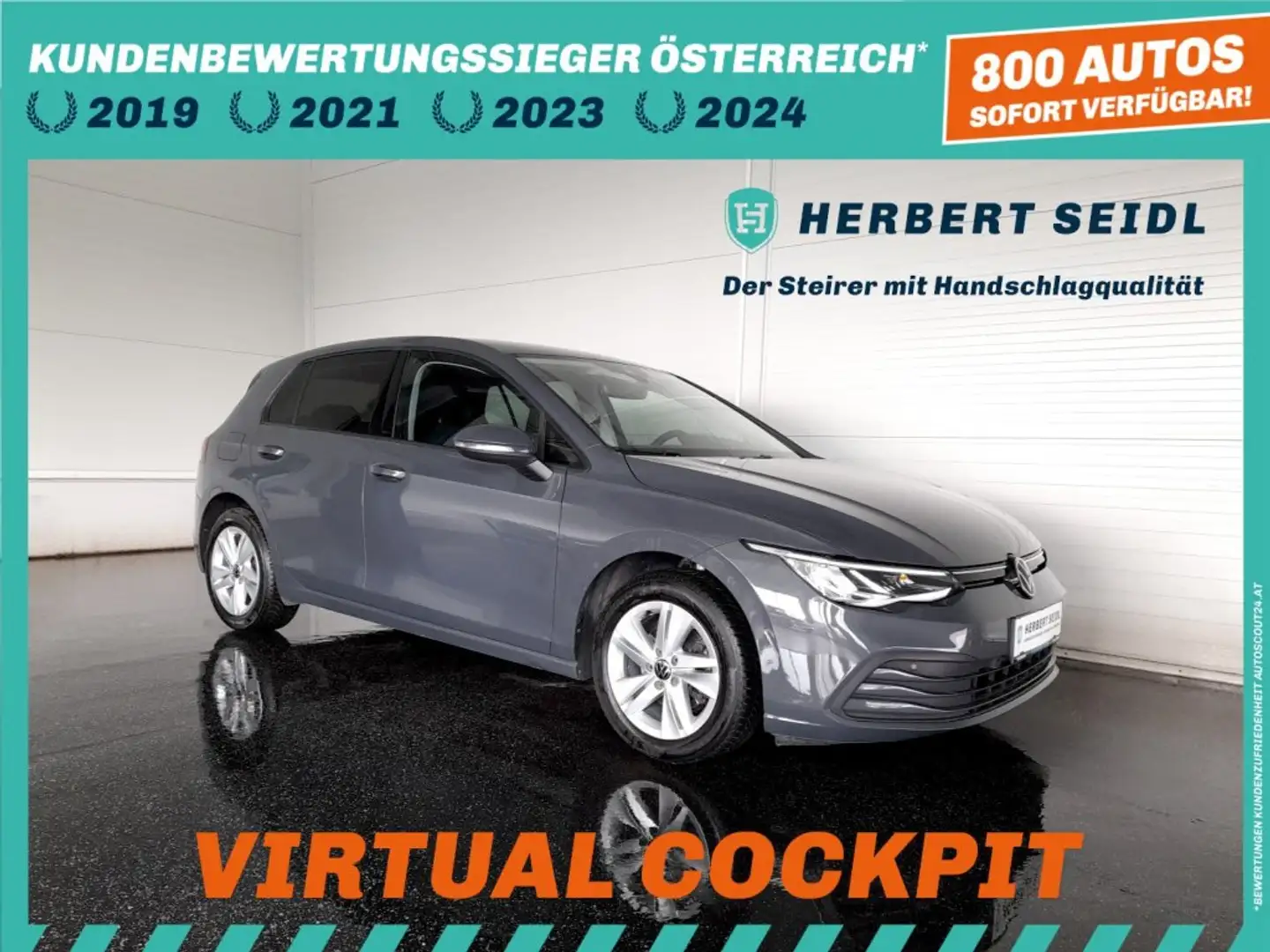 Volkswagen Golf VIII LIFE 2,0 TDI DSG *MEMORY SPORTSITZ / VOLL-LED / VIRTUELL PRO / NAVI / ACC / 3-ZONEN KLIMA* Grau - 1