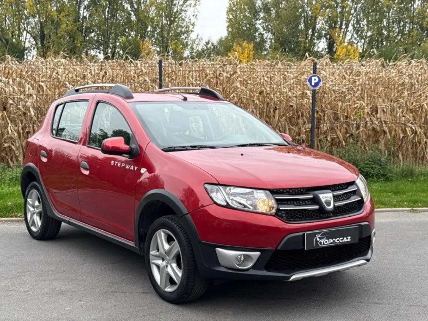 Dacia Sandero 0.9 TCE 90CH STEPWAY PRESTIGE * 2013 * 1ERE MAIN Rouge - 2