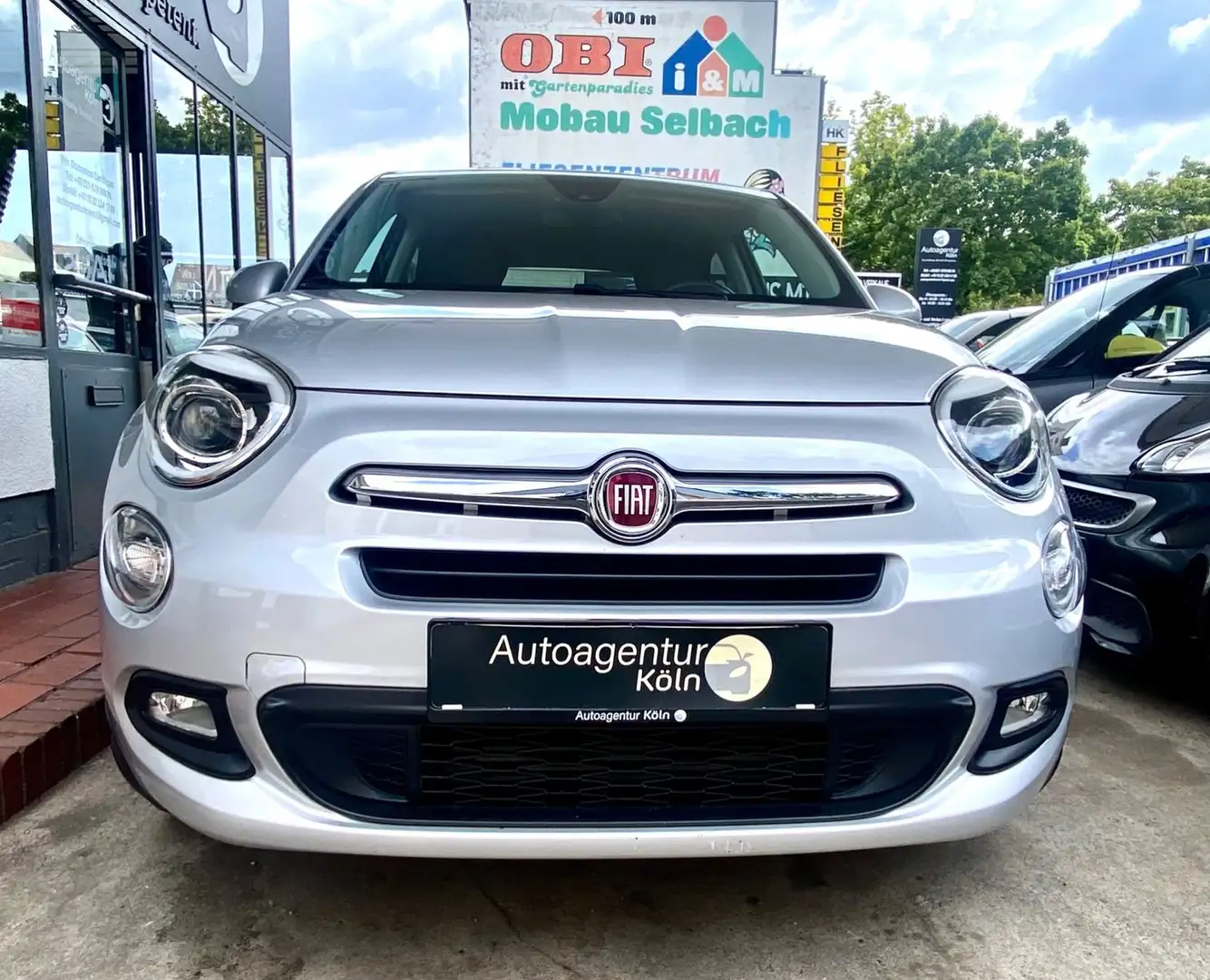 Fiat 500X 1.4 Lounge*nur58.060KM*SHZ*NAVI*PDC*1J GAR* Argent - 2
