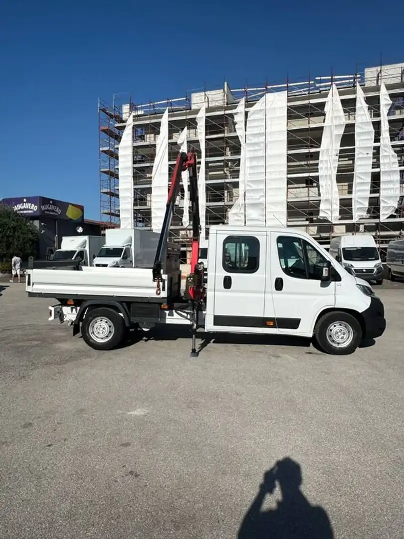Fiat Ducato 2.3mjt 130cv CASSONE 7 POSTI CON GRU Bianco - 2