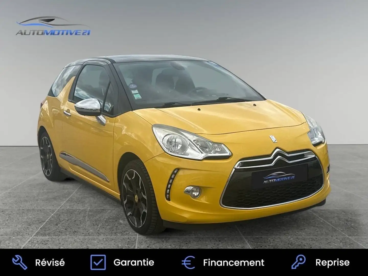 Citroen DS3 Citroën 1.6 THP 150ch Sport Chic Jaune - 2