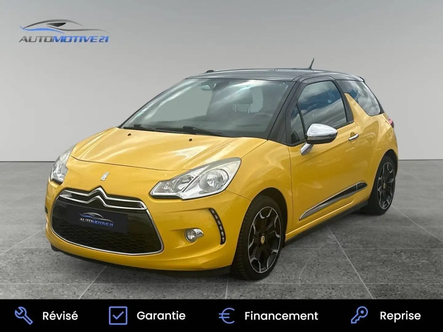 Citroen DS3 Citroën 1.6 THP 150ch Sport Chic Jaune - 1