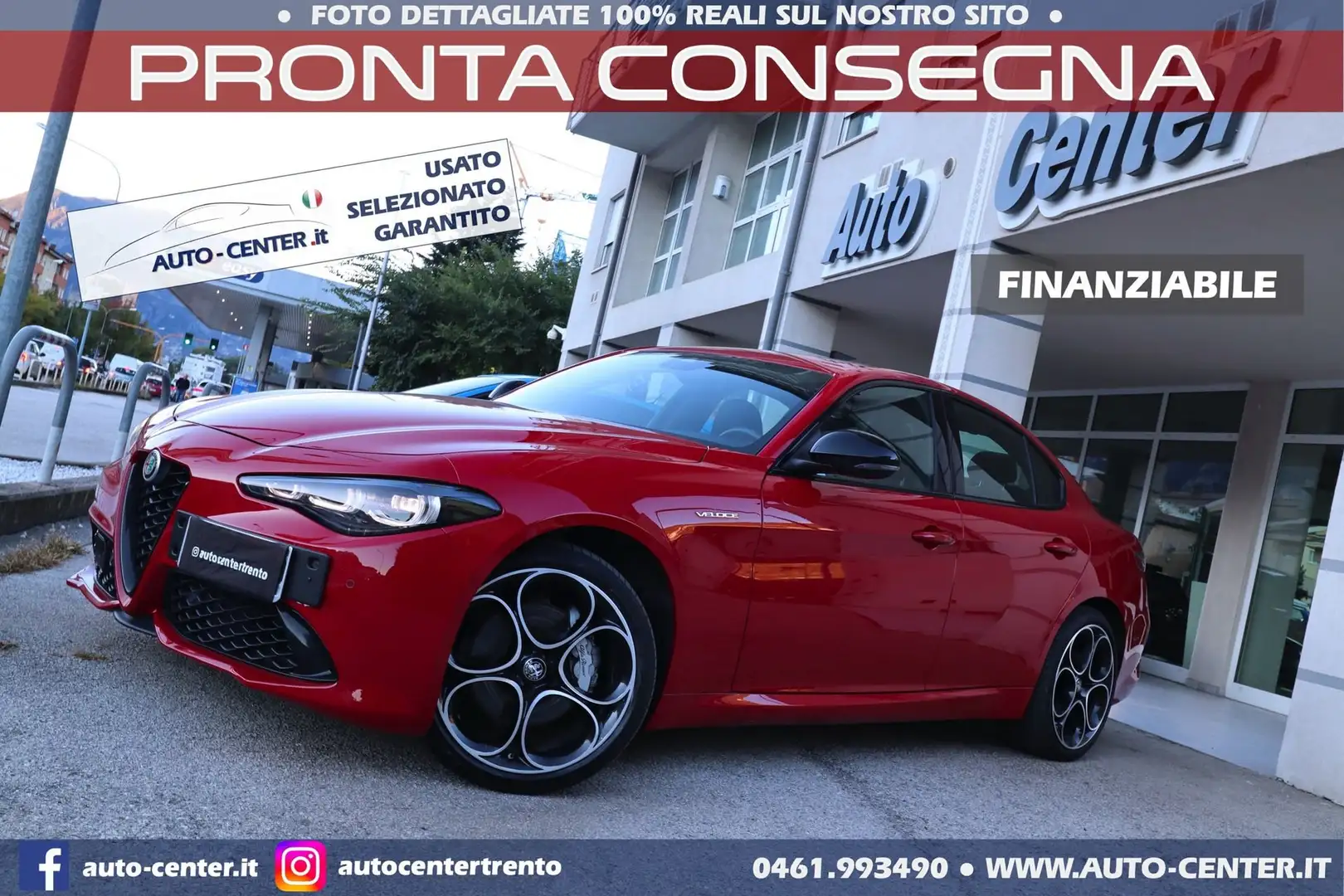 Alfa Romeo Giulia 2.0 Turbo 280CV AT8 AWD Q4 Veloce Rouge - 1