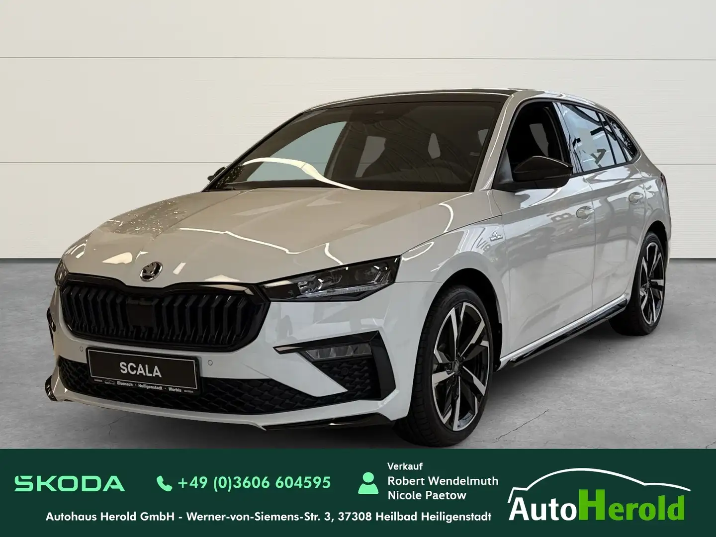 Skoda Scala Monte Carlo AHK Fahrassistenz-Paket Plus Weiß - 1