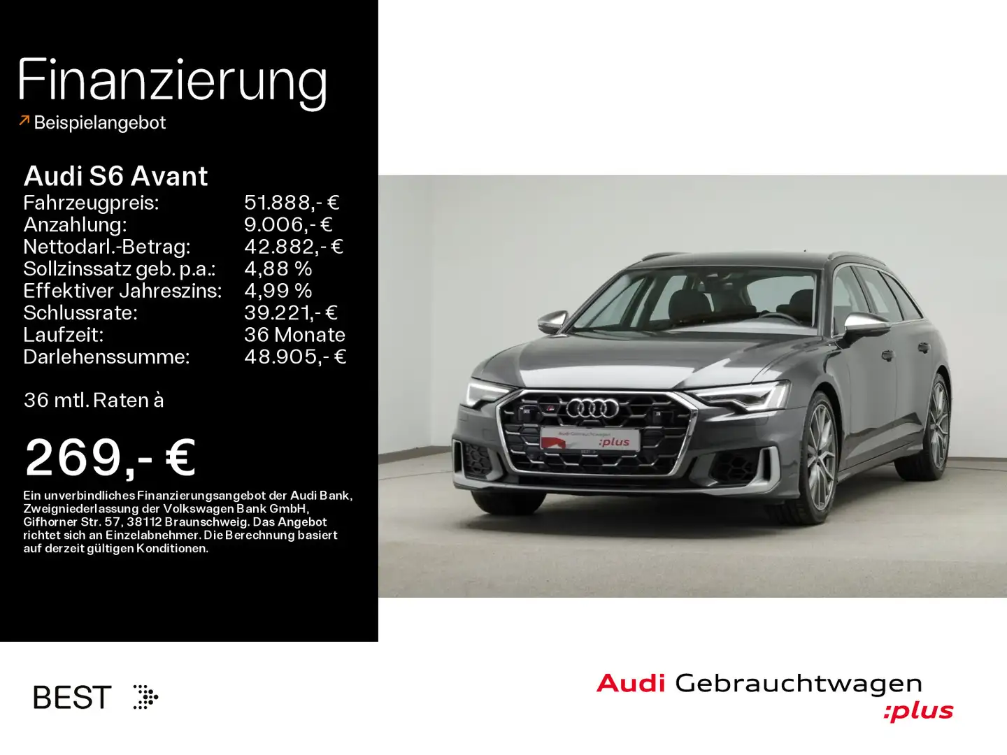 Audi S6 Kamera*Navi'LED Grijs - 1