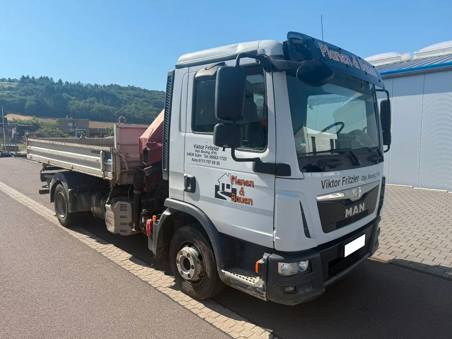 MAN L.2007.46.011 KIPPER/KRAN Weiß - 1