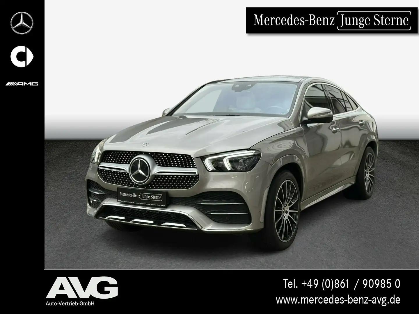 Mercedes-Benz GLE 350 GLE 350 d 4M Coupé AMG Pano Airmatic Burm Night Silber - 1