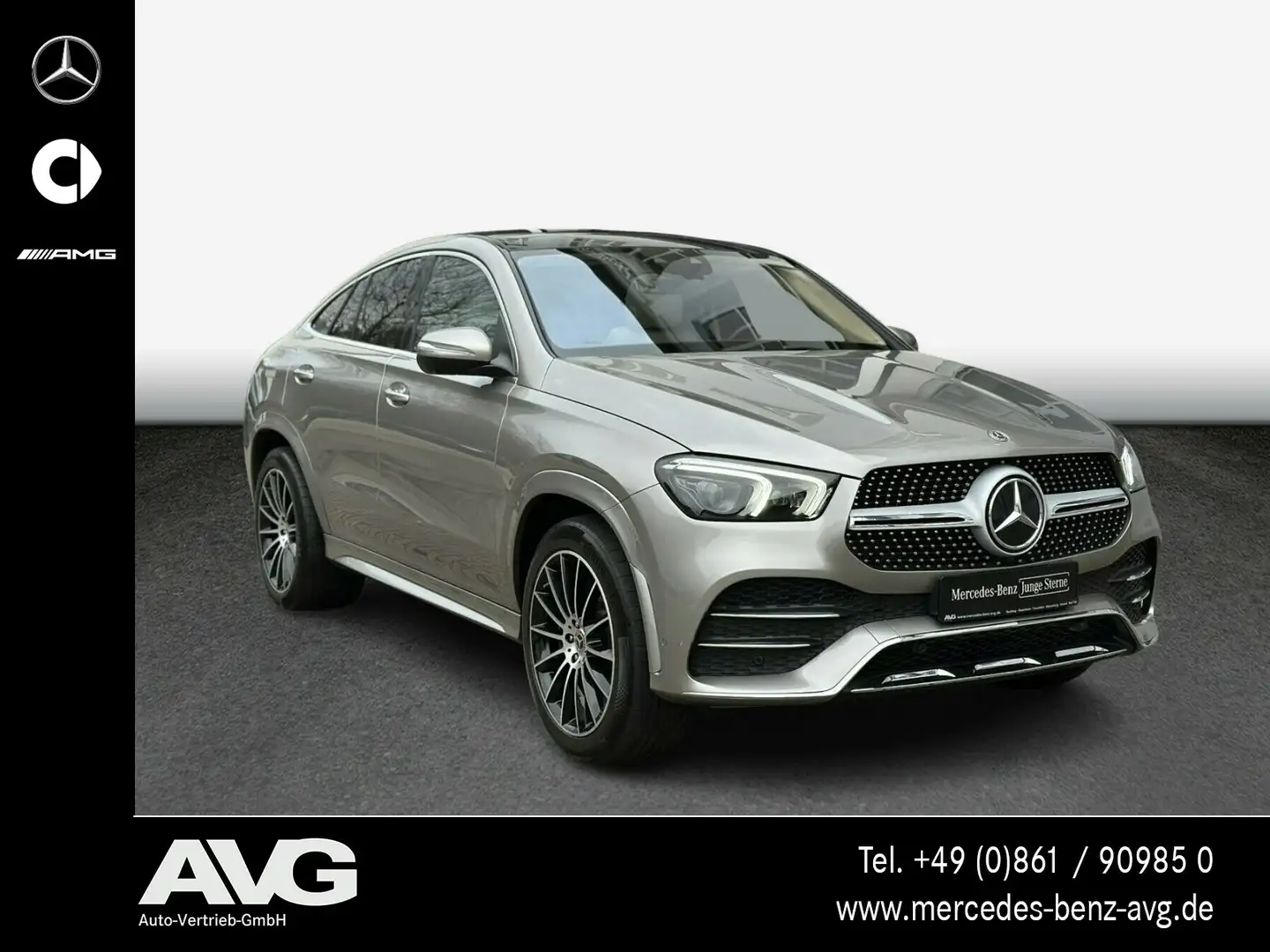 Mercedes-Benz GLE 350 GLE 350 d 4M Coupé AMG Pano Airmatic Burm Night Silber - 2