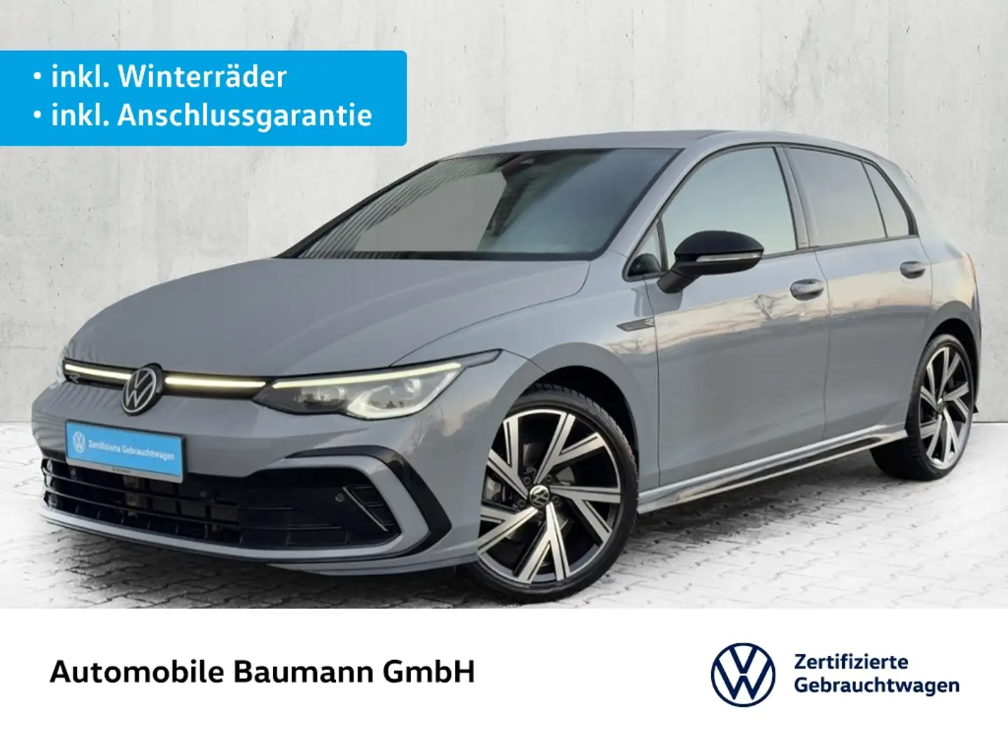 Volkswagen Golf VIII 1.5 eTSI DSG R-LINE *BLACK*H&K*LED+* Grau - 1