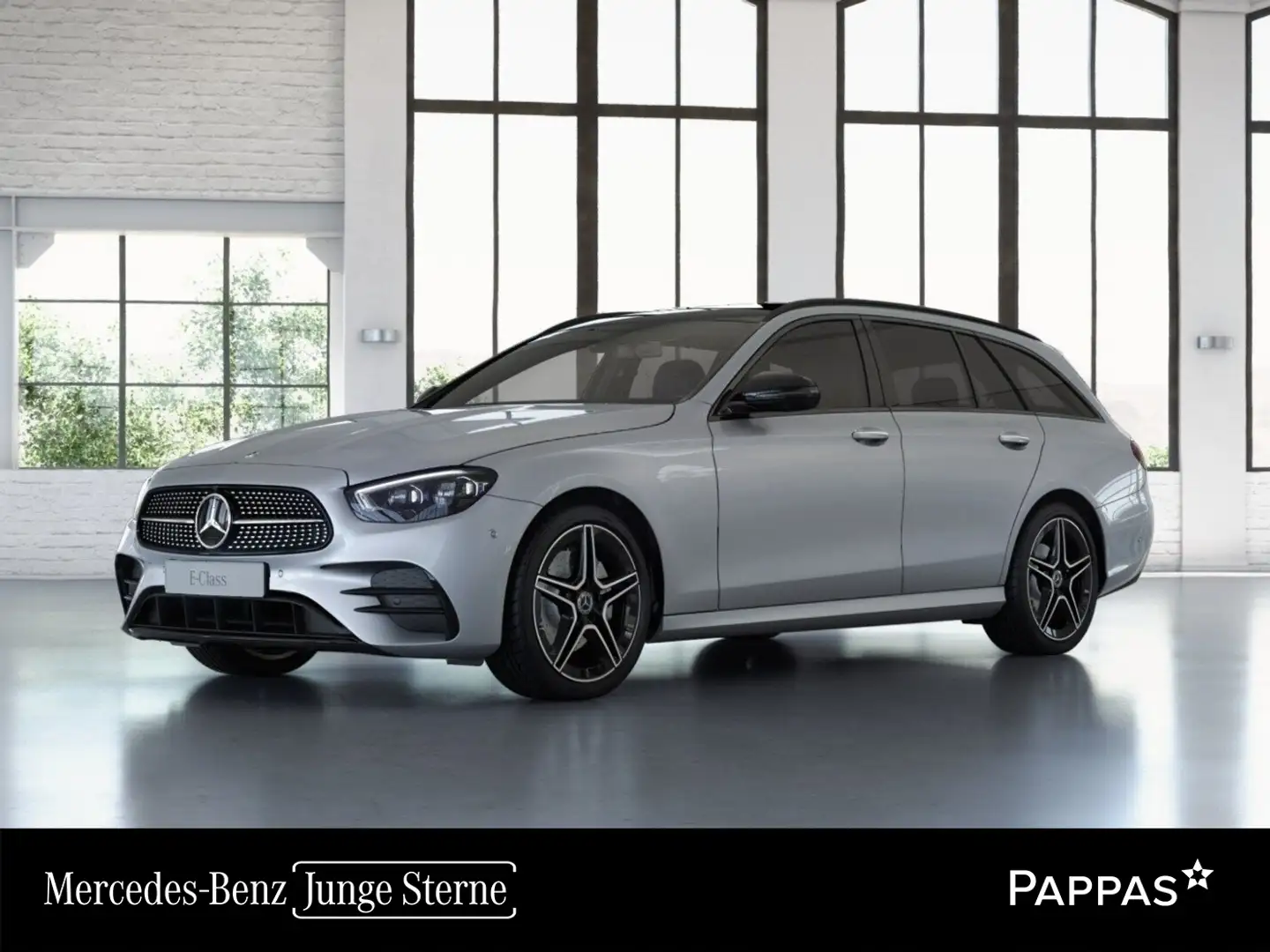 Mercedes-Benz E 300 d 4MATIC T-Modell Navi LED PTS Pano AUT Silber - 1
