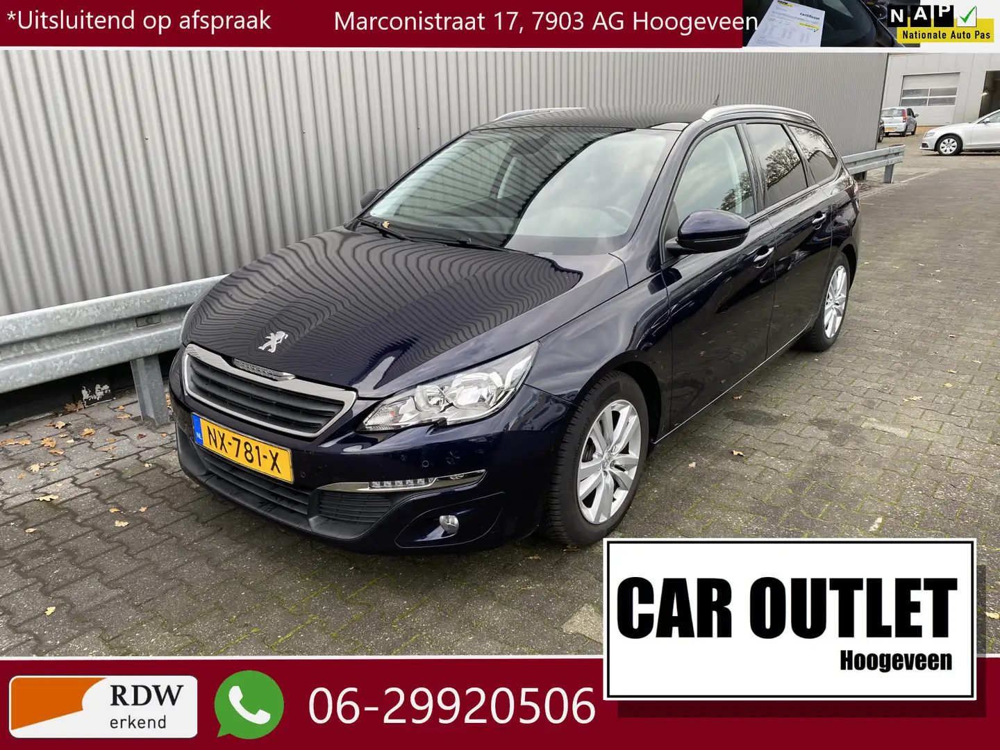 Peugeot 308 SW 1.2 PureTech Blue Lease Executive Clima, Pano, Blau - 1