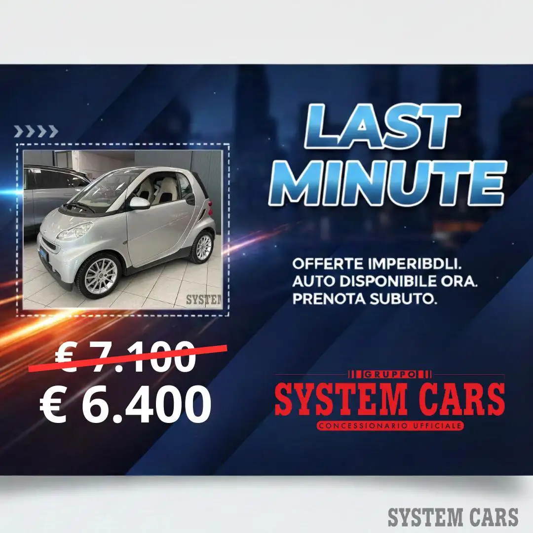 smart forTwo fortwo 1000 52 kW MHD coupé passion Silber - 1