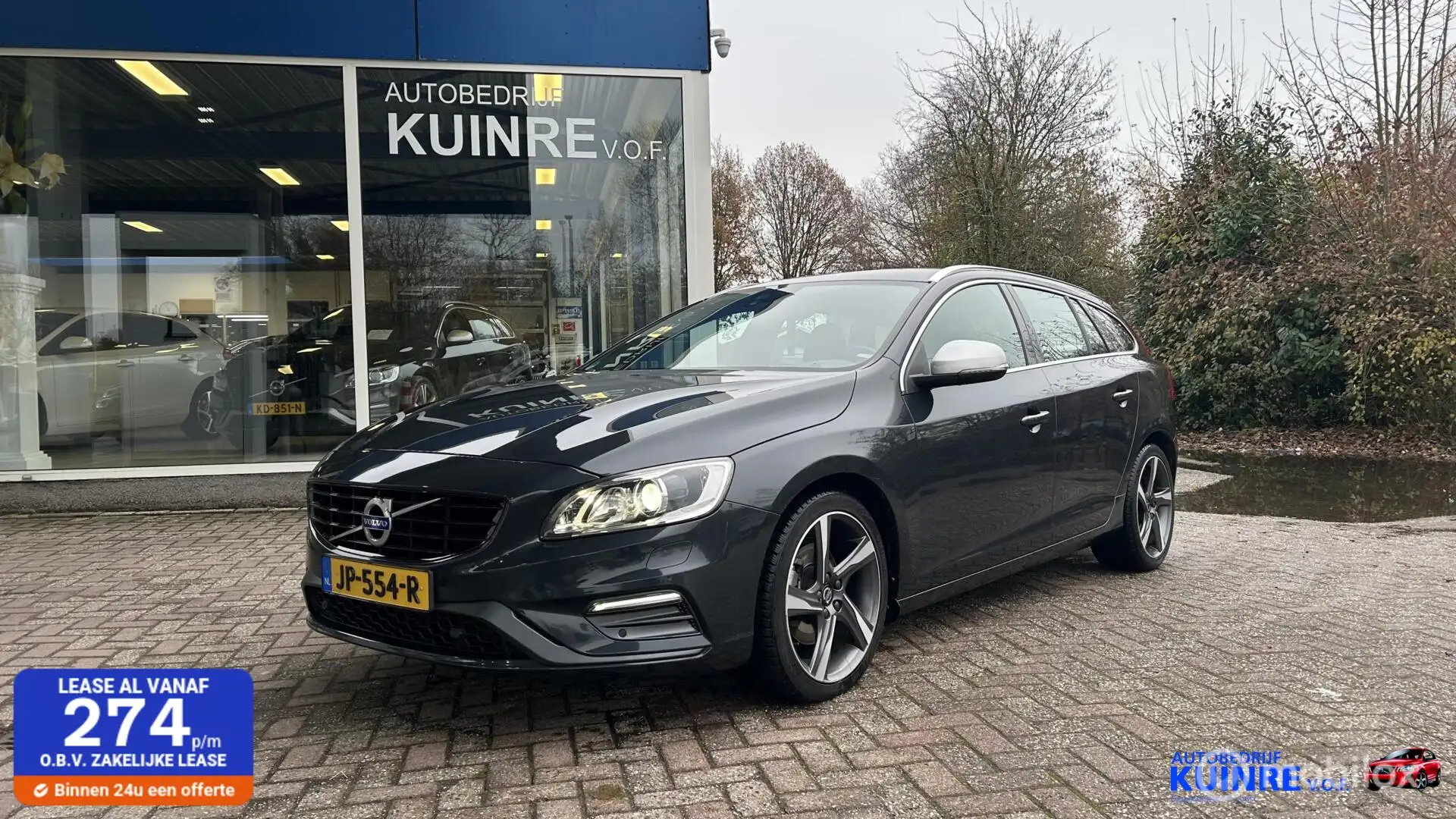 Volvo V60 2.0 T3 R-Design Gris - 1