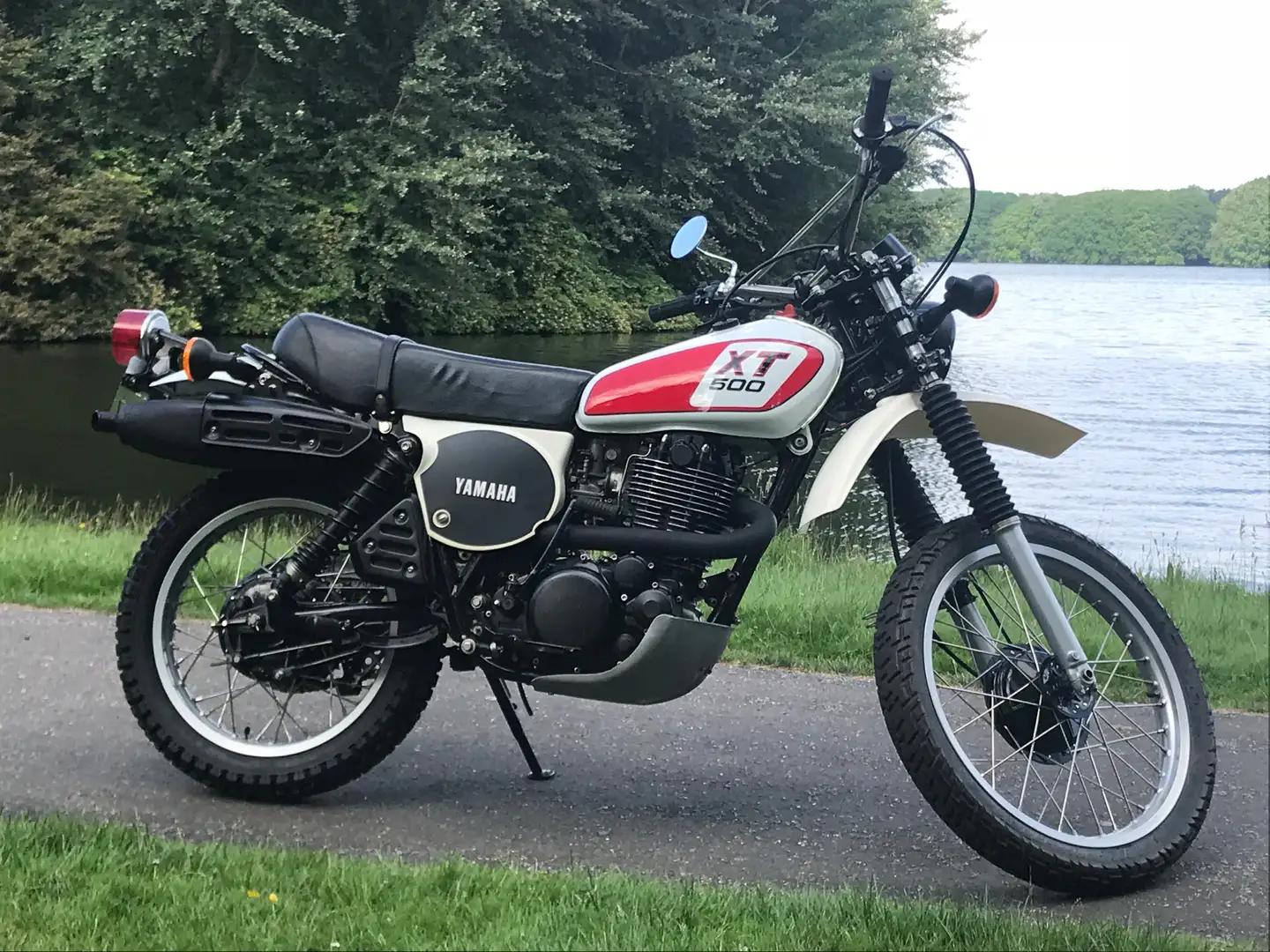 Yamaha XT 500 xt500 Wit - 1