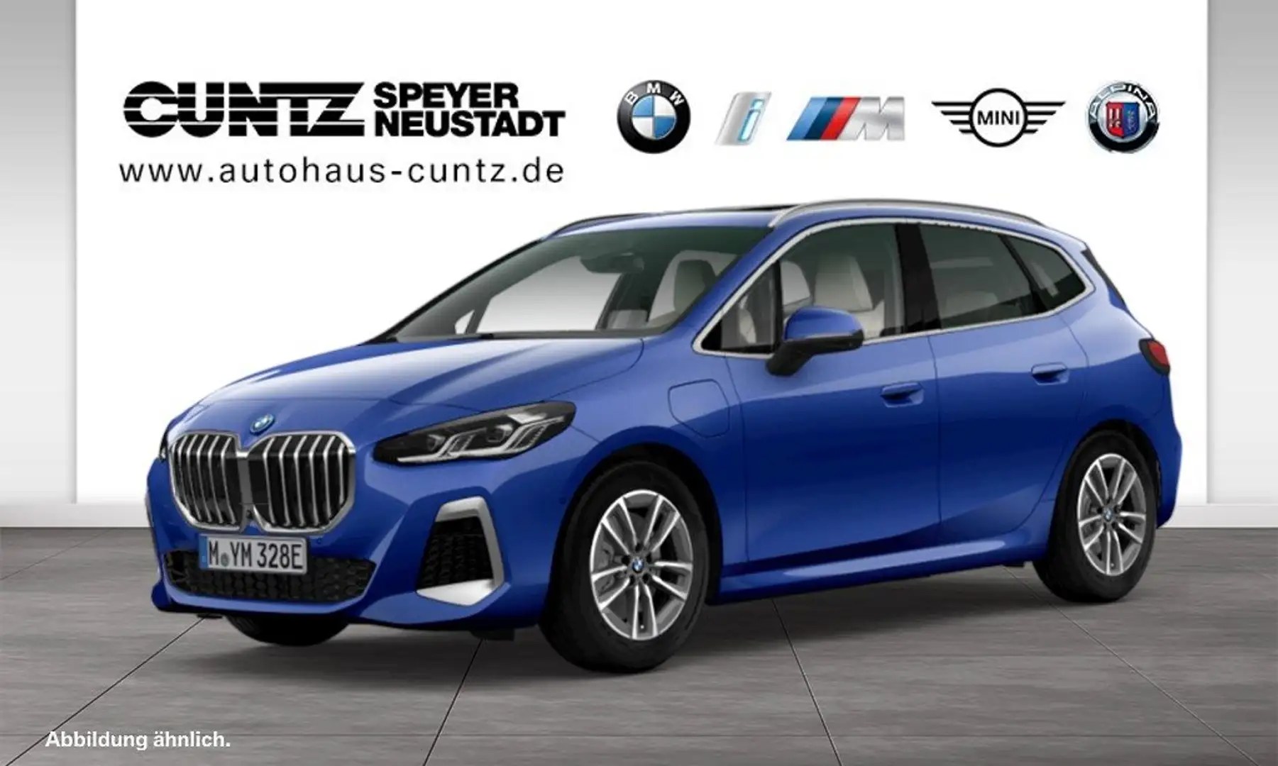BMW 230 e xDrive Active Tourer M Sport Anhängerk. Panorama Blau - 2