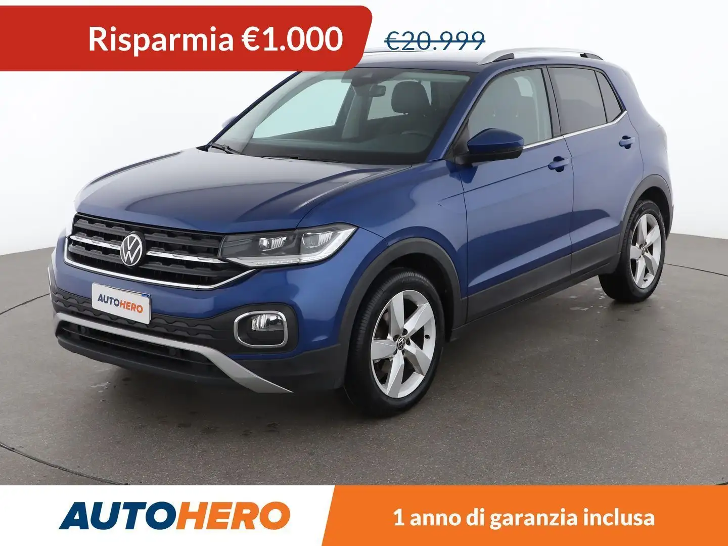 Volkswagen T-Cross 1.0 TSI Advanced 110 CV Bleu - 1