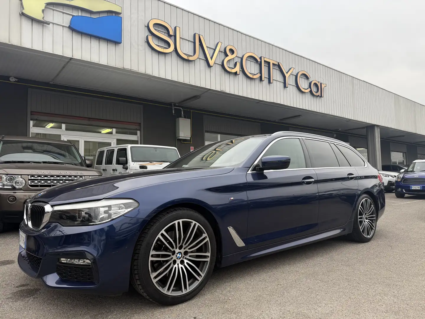 BMW 520 Touring 520d Touring Msport auto Blau - 1