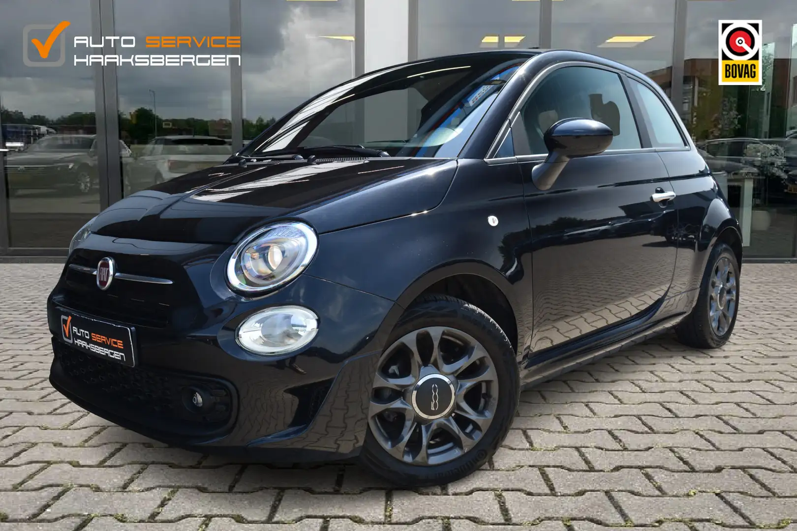 Fiat 500C 1.0 Hybrid Sport | DAB | Carplay | Cruise Control Zwart - 1